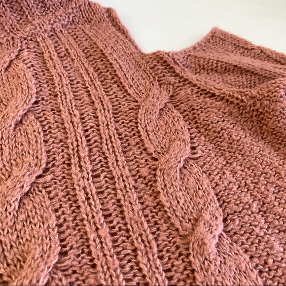 Self Esteem Mauve Cold Shoulder Cowl Neck Sweater - Picture 7 of 11